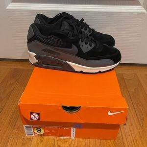 Black Suede and Gray Leather Nike Air Max